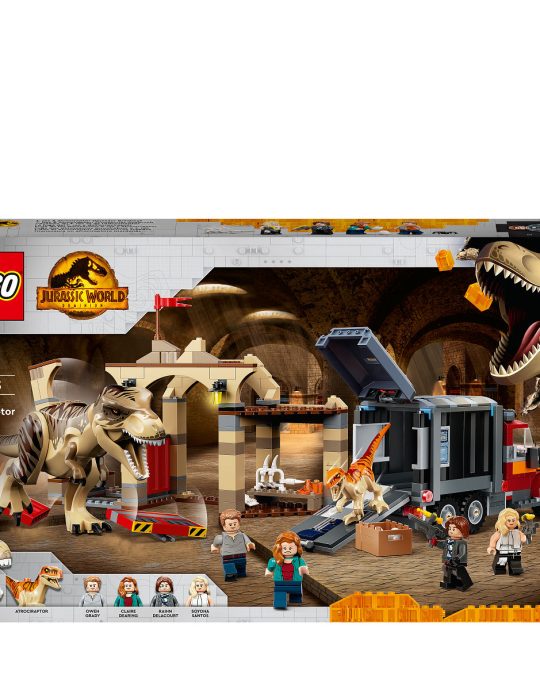 LEGO Jurrasic World T. Rex  AND  Atrociraptor Dino Breakout
