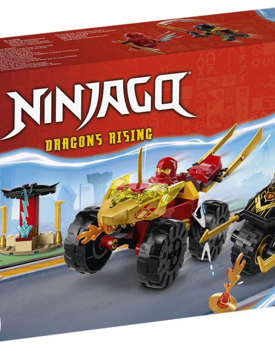 LEGO Ninjago Kai en Ras AND apos; duel tussen auto en motor