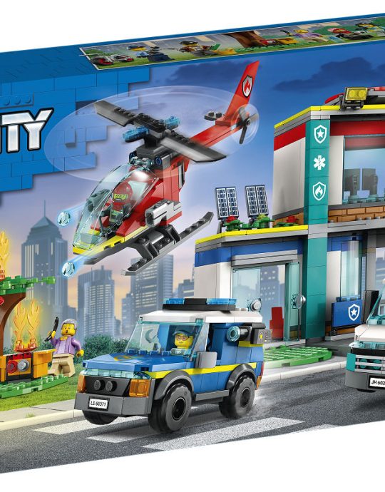 LEGO City Politie Hoofdkwartier van hulpdienstvoertuigen