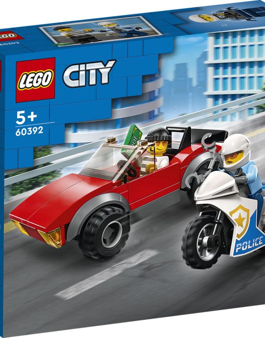 LEGO City Politie Achtervolging auto op politiemotor