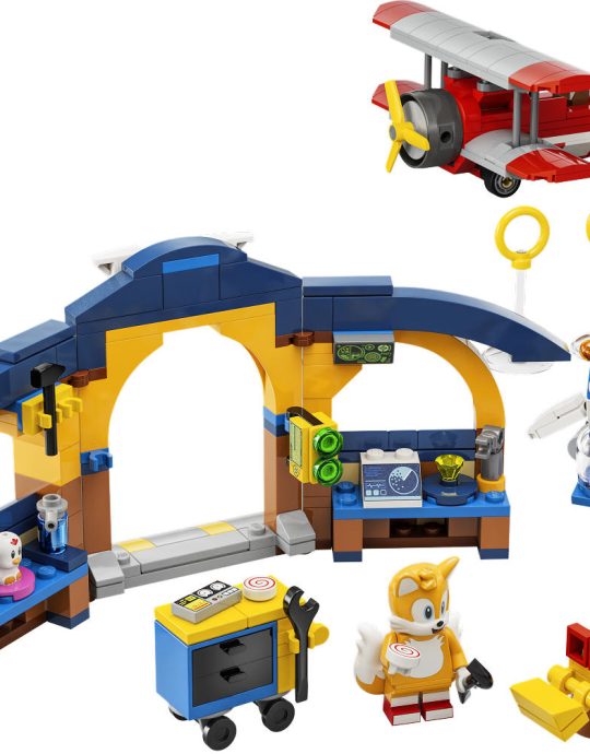 LEGO SONIC Tails AND apos; werkplaats en Tornado vliegtuig