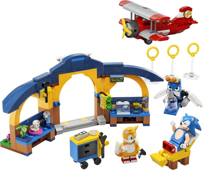 LEGO SONIC Tails AND apos; werkplaats en Tornado vliegtuig