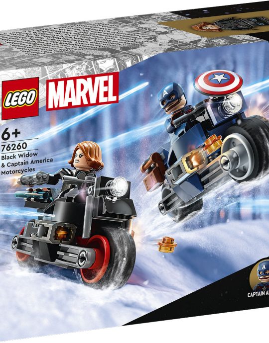 LEGO Super Heroes Black Widow  AND  Captain motoren