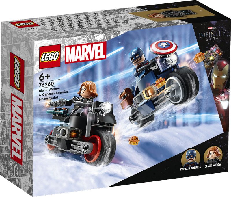 LEGO Super Heroes Black Widow  AND  Captain motoren