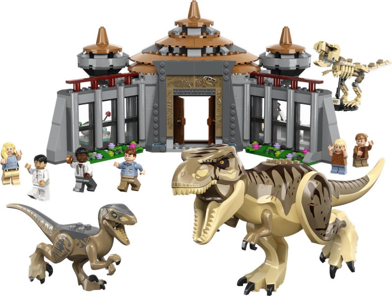 LEGO Jurassic World Bezoekerscentrum: T. rex  AND  raptor aanval