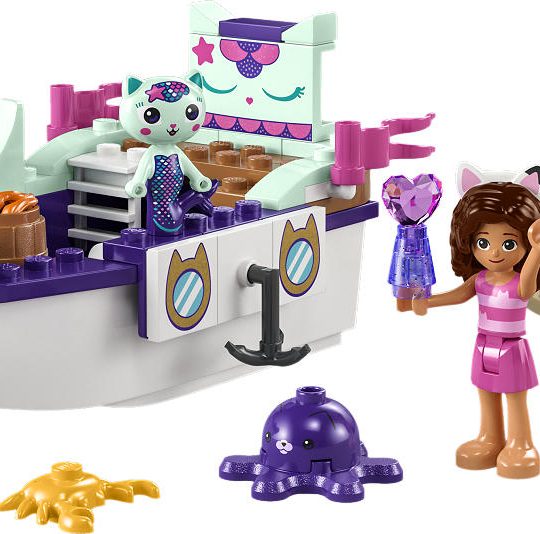 LEGO Gabby 's Dollhouse Vertroetelschip van Gabby en Meermink