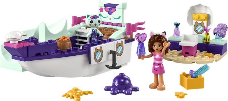 LEGO Gabby 's Dollhouse Vertroetelschip van Gabby en Meermink