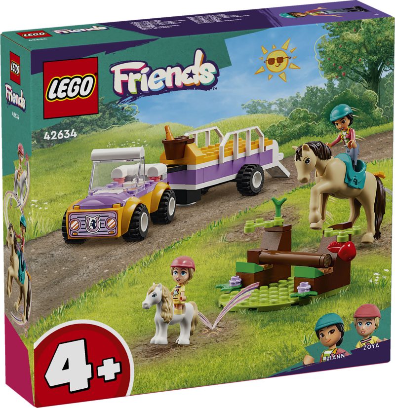 LEGO Friends Paard en pony aanhangwagen