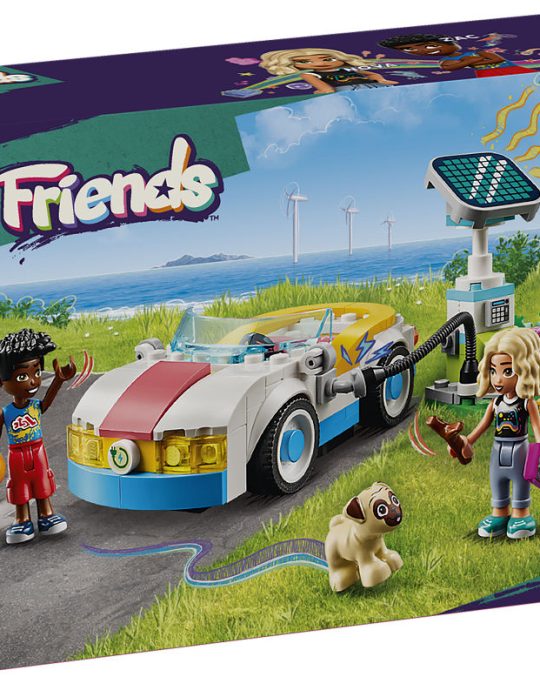 LEGO Friends Elektrische auto en oplaadpunt