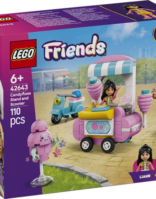 LEGO Friends Suikerspinkraam en scooter