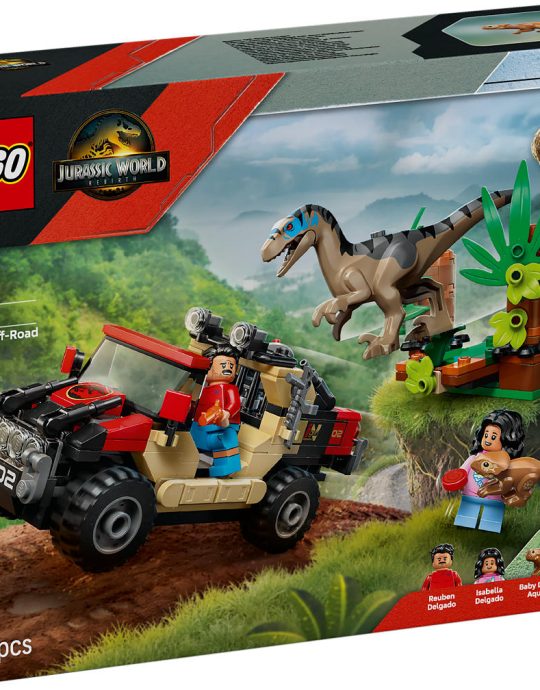LEGO Jurassic World Offroad raptorontsnapping