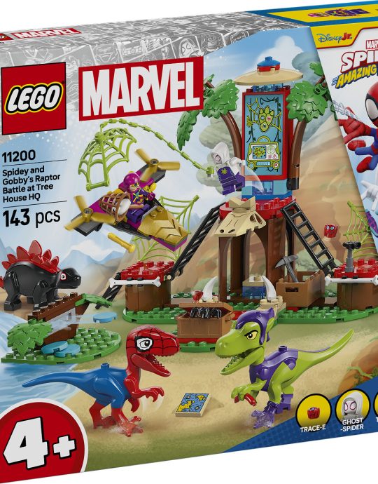 LEGO Spidey Spidey en Gobby 's raptorstrijd bij de boomhut