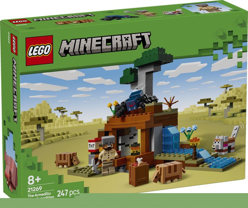 LEGO Minecraft De gordeldieren bij de mijn