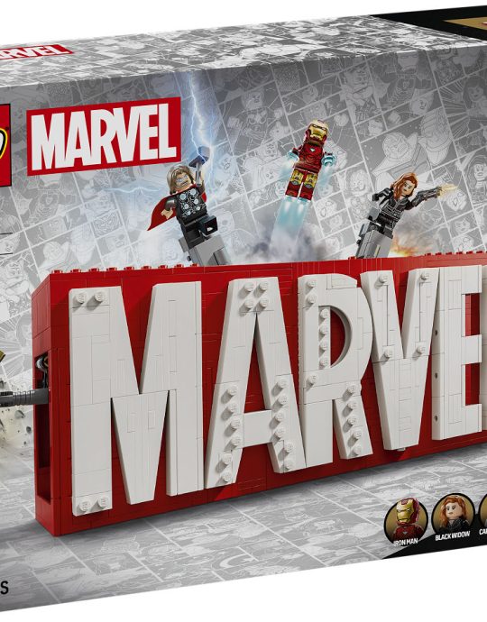 LEGO Super Heroes logo en minifiguren
