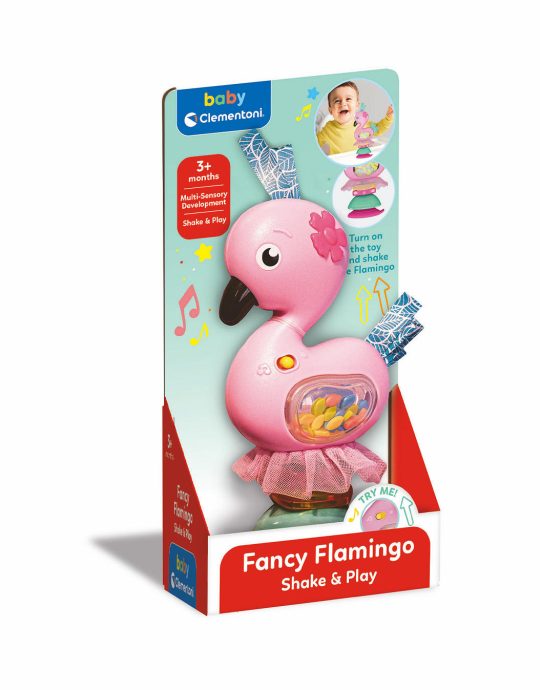 Clementoni Baby Schud en Speel Flamingo