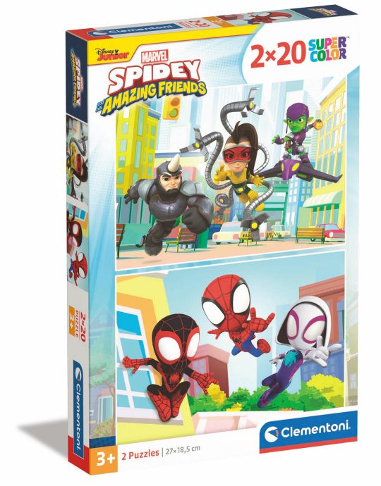 Clementoni Puzzel 2x20 stukjes - Spidey