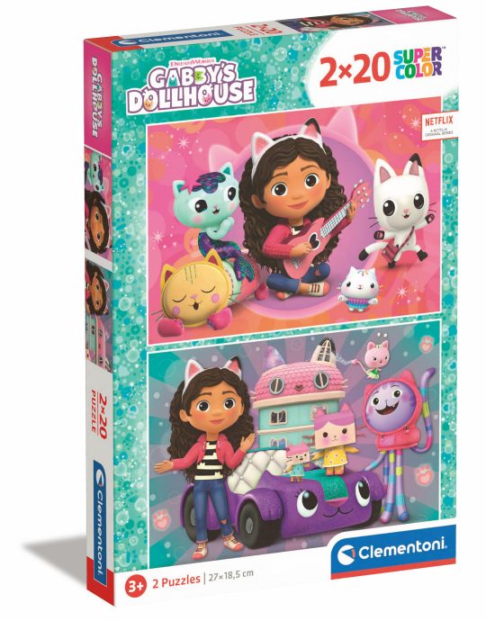Clementoni Puzzel 2x20 stukjes Gabby´s Dollhouse