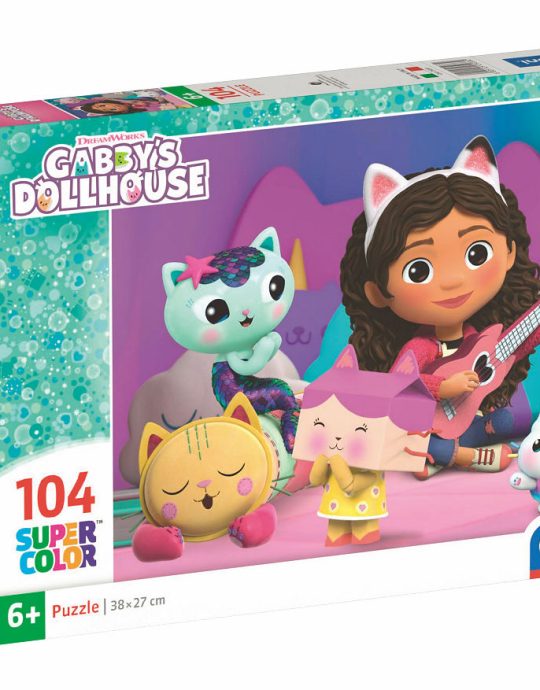 Clementoni Puzzel 104 stukjes Gabby 's Dollhouse