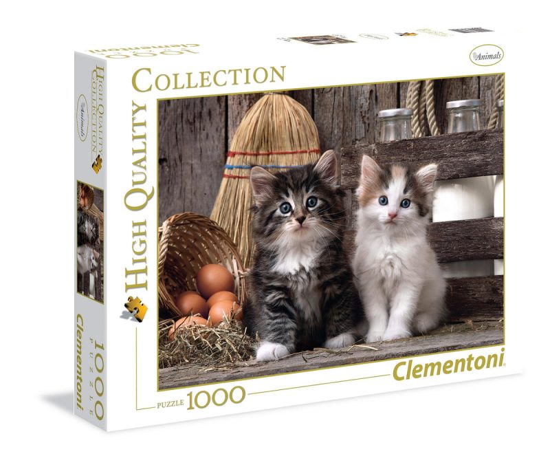 Clementoni Puzzel High Quality 1000 stukjes Lovely Kittens