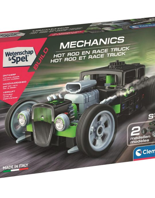 Wetenschap en Spel Mechanica Hot Rod en Race Truck