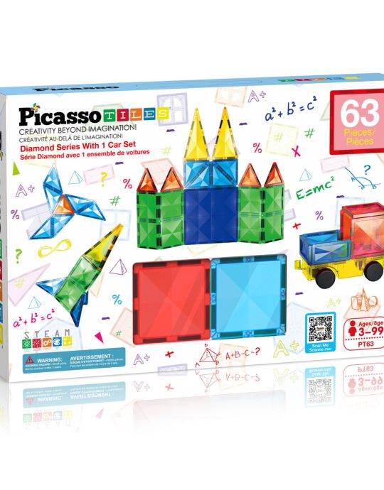 Picasso Tiles Diamond Series Magnetic Tiles set 63pcs