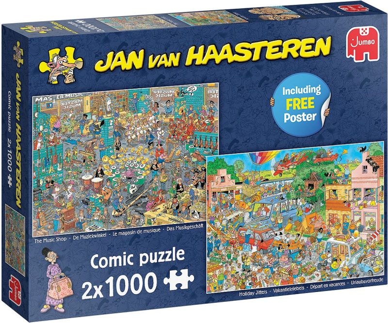 Puzzel 2x1000 st. JvH De Muziekwinkel  AND  Vakantiekriebels