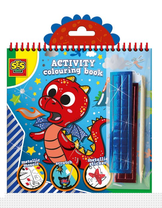 SES Doe kleurboek metallic 3 in 1