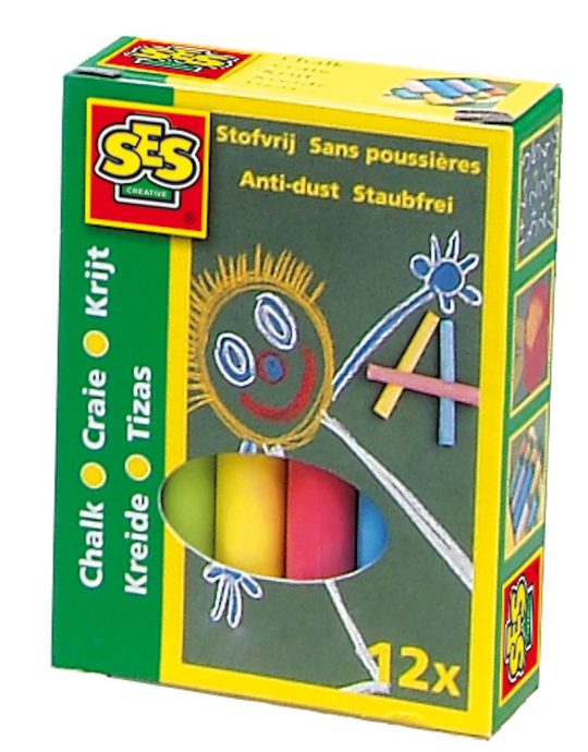 SES Krijt 12 kleuren