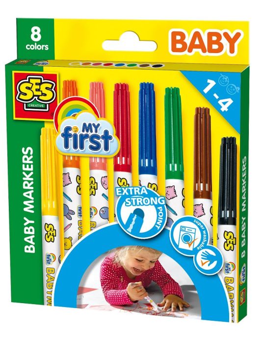 SES My First - Baby markers 8 kleuren