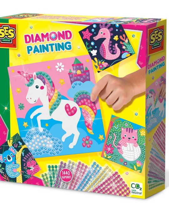 SES Diamond painting - Vrolijke dieren