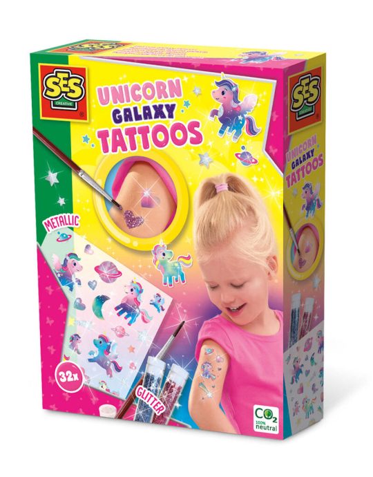 SES Unicorn galaxy tattoos