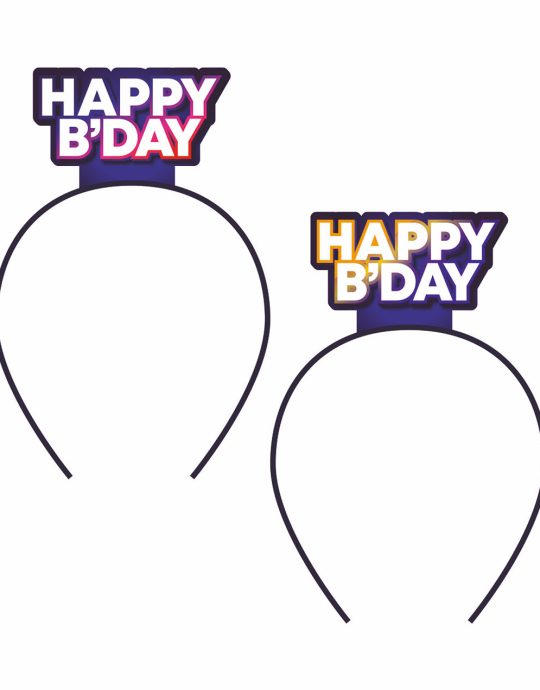 Tiara Cijfers 4 stuks - Happy B-Day