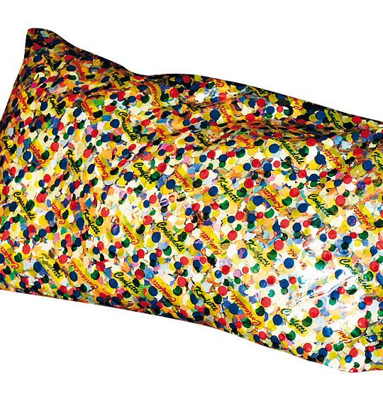 Confetti zak a 1 KG assorti kleuren