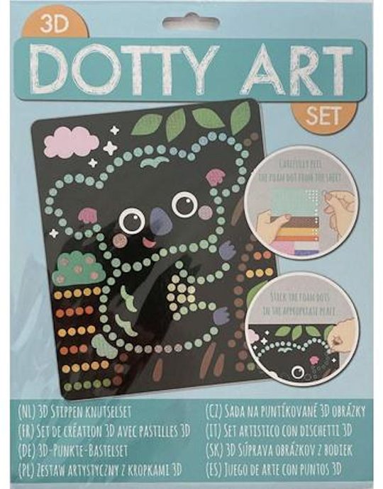 3D Dotty Art 6 assorti