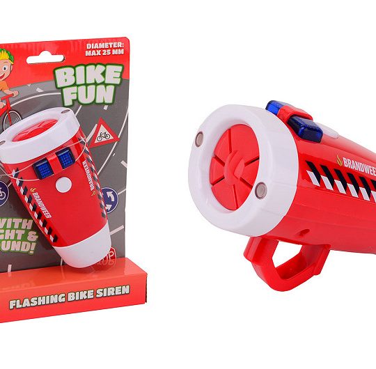 Bike Fun fietslamp brandweer met geluid