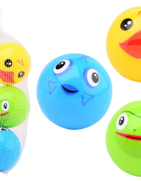 Happy World dieren bad speelballen 3 stuks in net