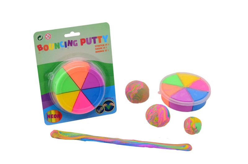 Bouncing duo putty 6 neon kleuren op kaart