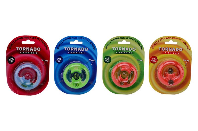 Fidget Tornado Loopers 4 assorti op kaart