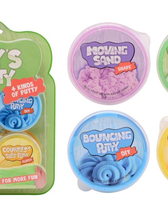 Putty Party, 4 stuks op blisterkaart
