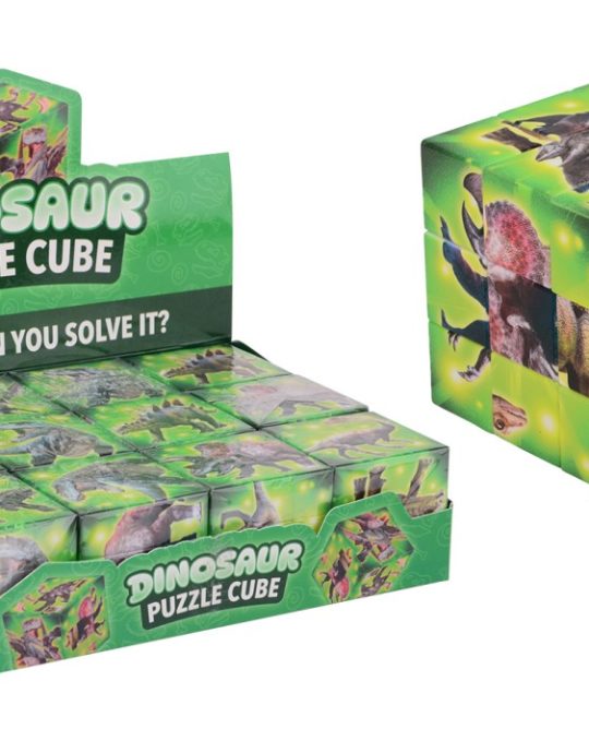 Dinosaurus puzzel kubus in display