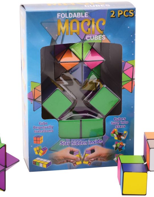 Vouwbare magische kubus 2 stuks in doos