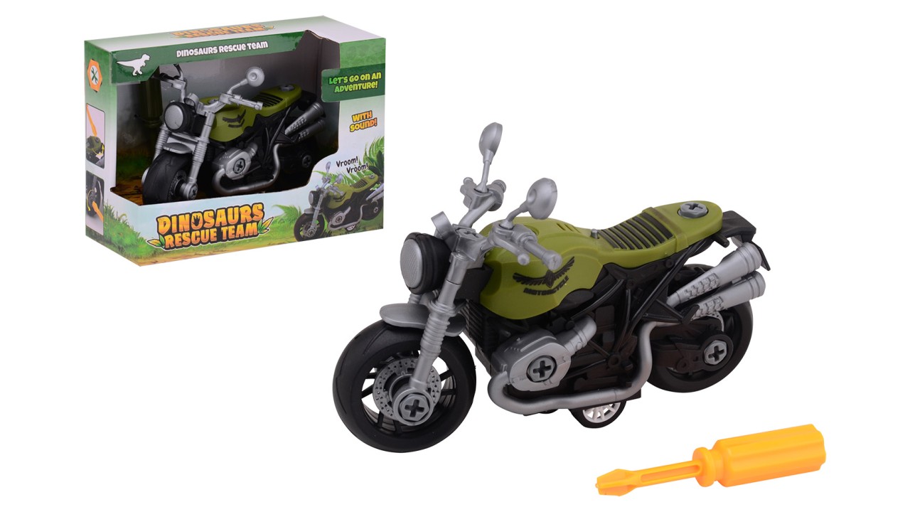 Dinosaurs Rescue Jungle motorfiets met licht en geluid 1 Dinosaurs Rescue Jungle motorfiets met licht en geluid