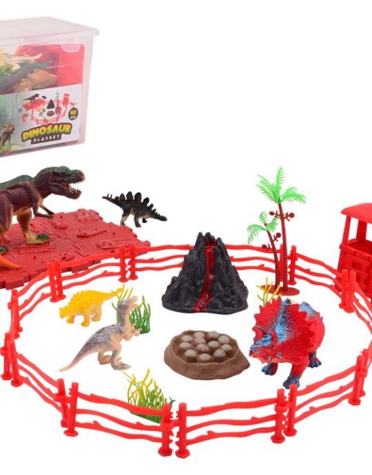 Animal World Dino speelset in opbergdoos