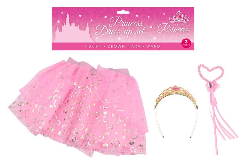 Prinses verkleed set 3 delig