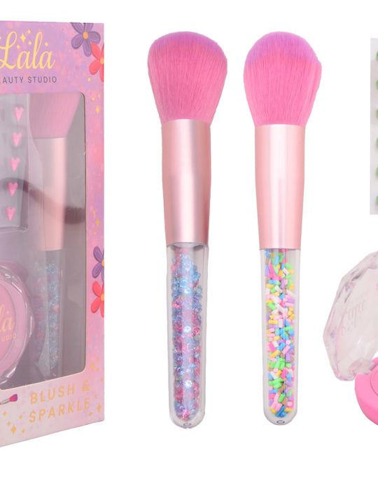 LaLa - Blush en brush set met stickers 2 assorti