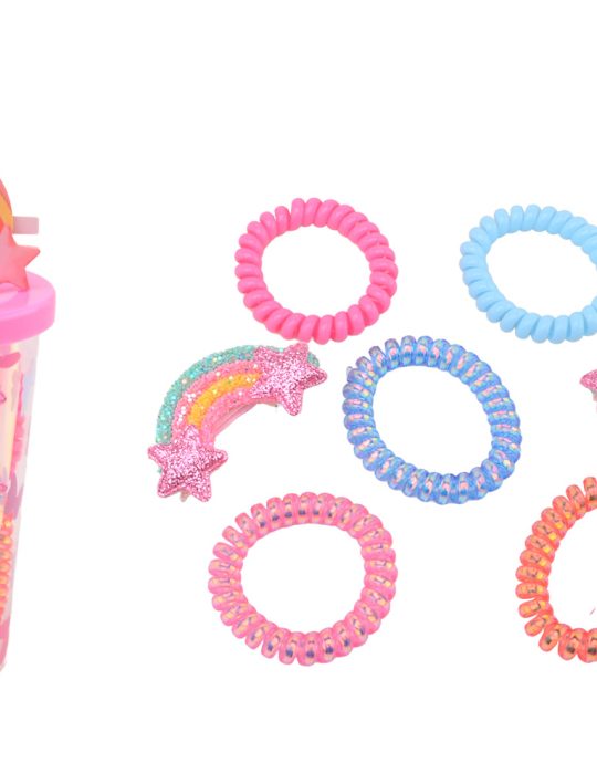 LaLa - Haar accessoires in drink beker 2 assorti