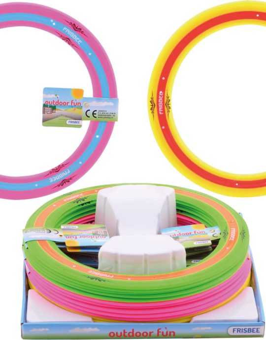 Outdoor Fun frisbee 3 assorti 18 stuks
