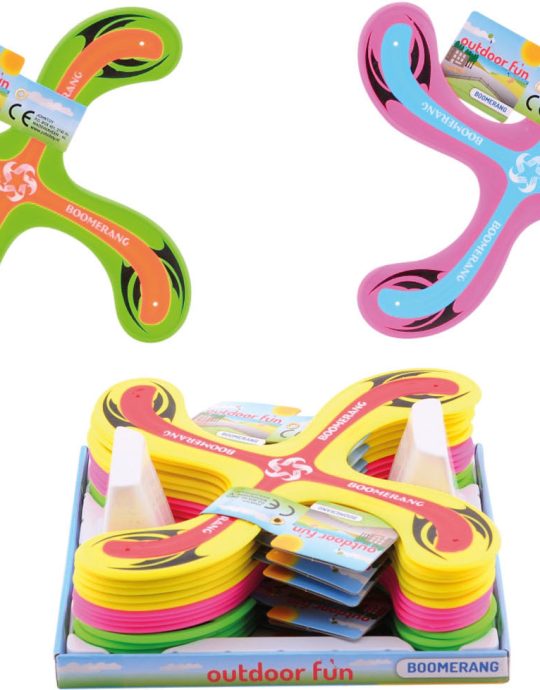 Outdoor Fun boomerang 3 assorti 18 stuks