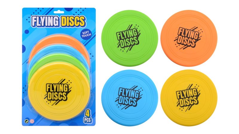 Frisbees Soft Touch op kaart - 4 stuks