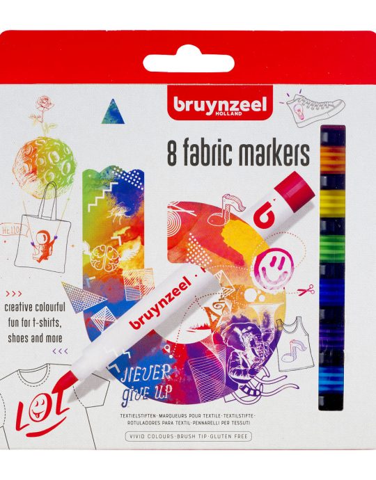 Bruynzeel fabric markers set 8